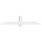 Ekena Millwork Eugene Architectural Grade PVC Gable Bracket, 84"W x 17 1/2"H x 6"D x 6"F, 5/12 Pitch GBP084X18X0606EUG00 - alternate 5